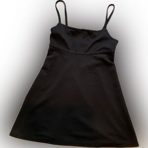 Vintage Hugo Buscati Black Mini Dress with Strap Details